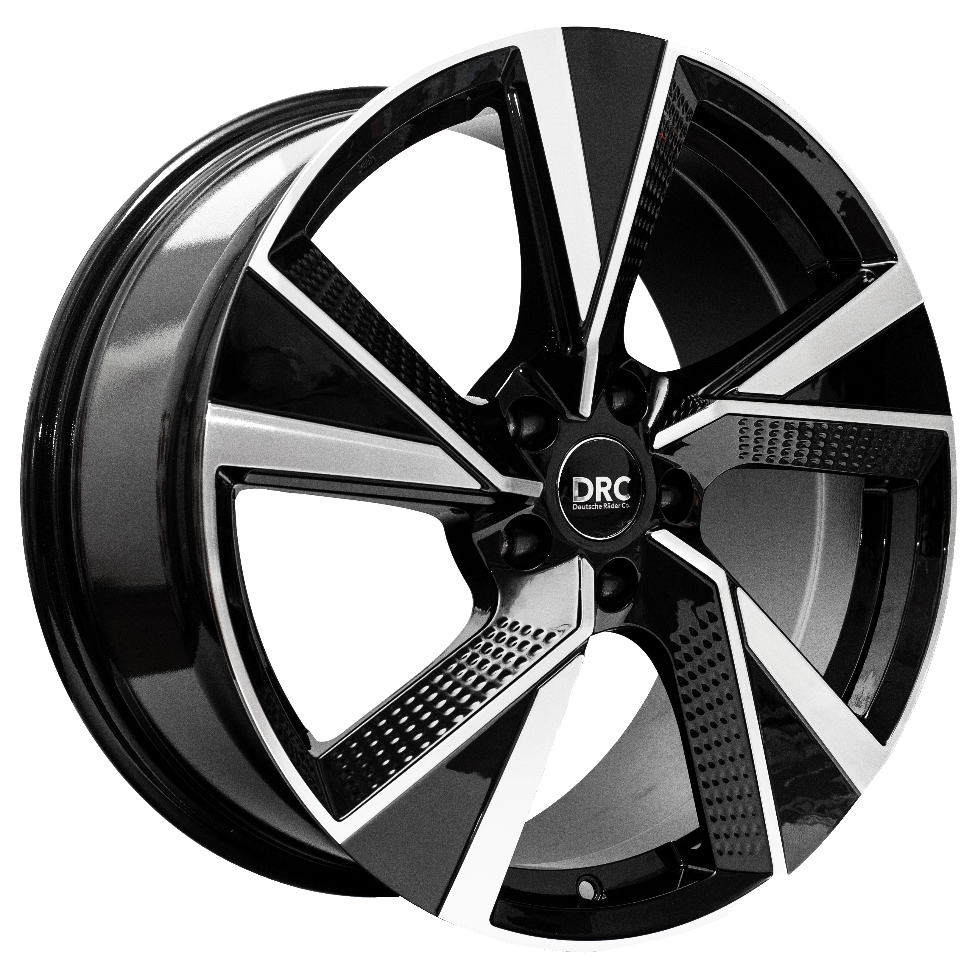 19" (5x114.3) DRC Blade in a Gloss Black / Polished Finish (Set of 4)