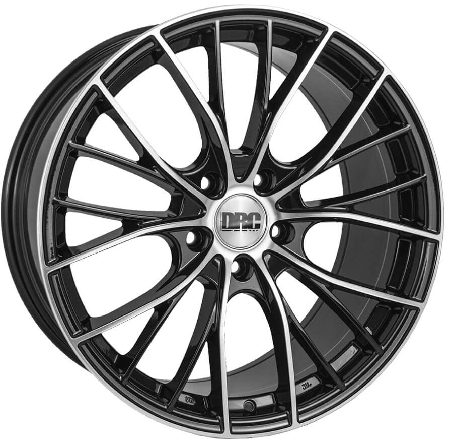 19" (5x112) DRC DMM in a Gloss Black / Polished Finish (Set of 4)