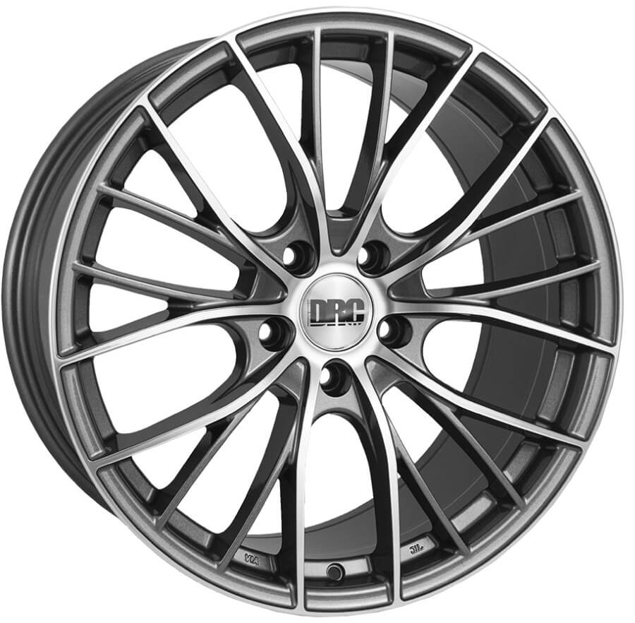 19" (5x112) DRC DMM in a Gunmetal / Polished Finish (Set of 4)