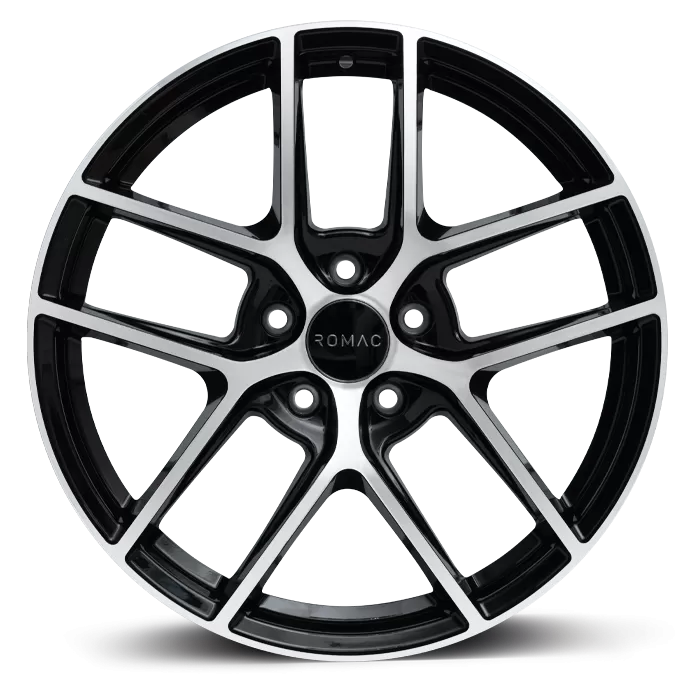 17" (5x120) ROMAC Diablo in a Gloss Black / Polished Finish (Set of 4)