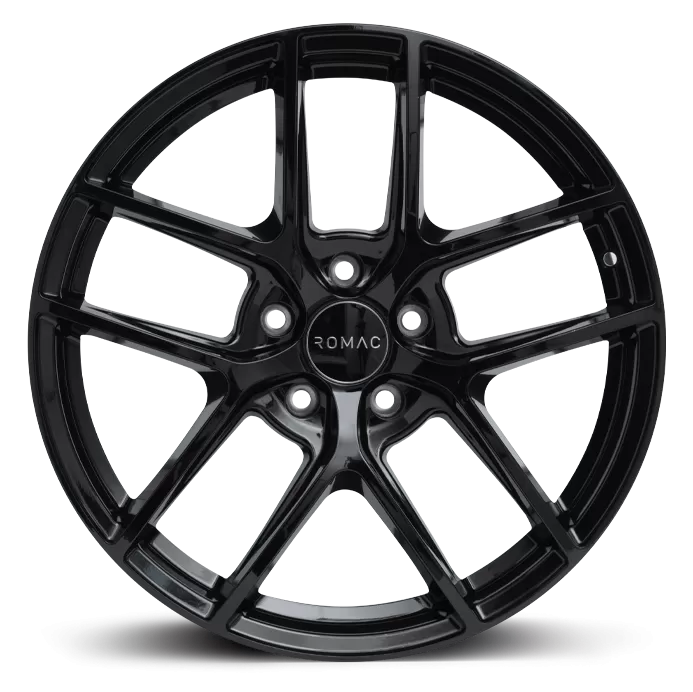 17" (5x108) ROMAC Diablo in a Gloss Black Finish (Set of 4)