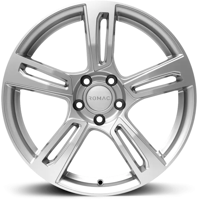 17" (5x108) ROMAC Edge in a Silver Finish (Set of 4)