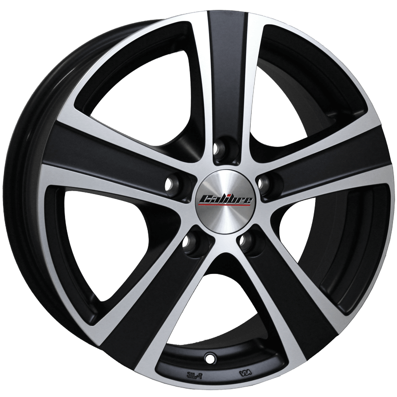 18" (5x120) Calibre Highway in a Matt Black / Polished Finish (Set of 4)