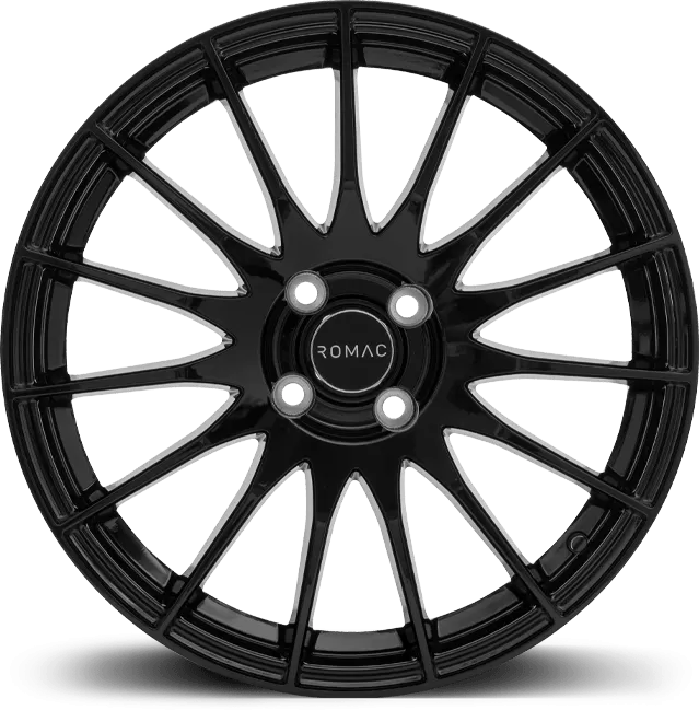 18" (5x114.3) ROMAC Pulse in a Gloss Black Finish (Set of 4)