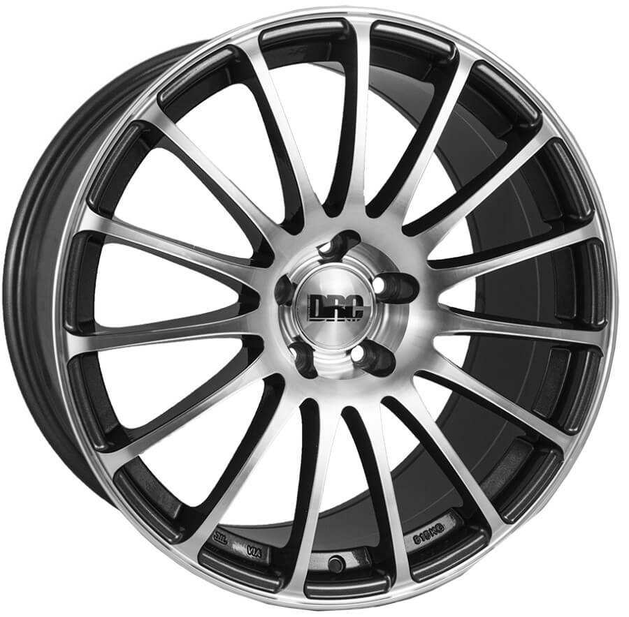 19" (5x112) DRC Rapide in a Gunmetal / Polished Finish (Set of 4)