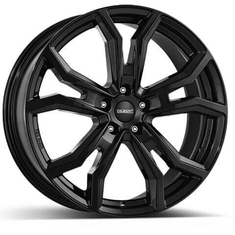 17" (5x114.3) Dezent TV in a Gloss Black Finish (Set of 4)