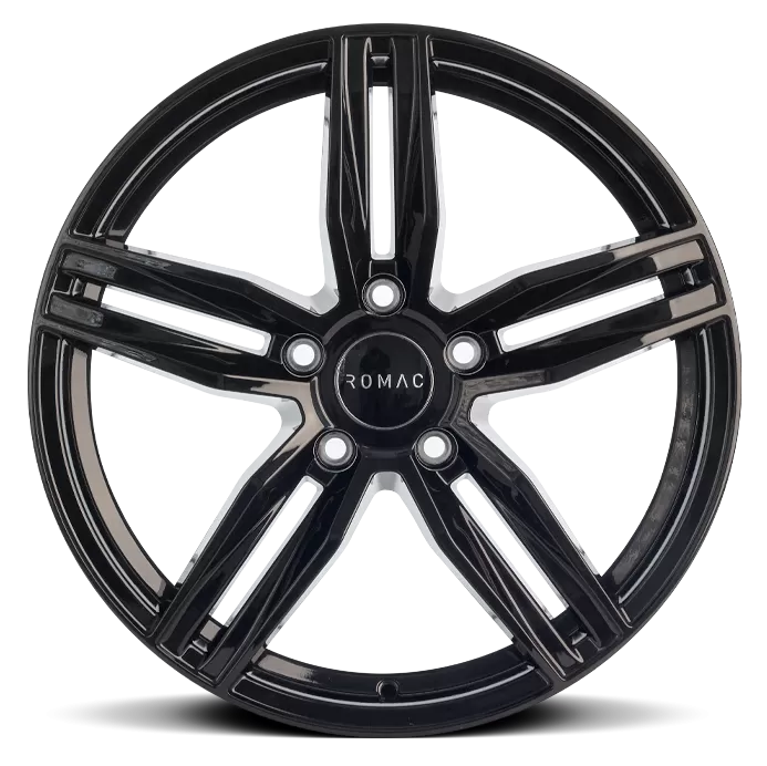 17" (5x108) ROMAC Venom in a Gloss Black Finish (Set of 4)